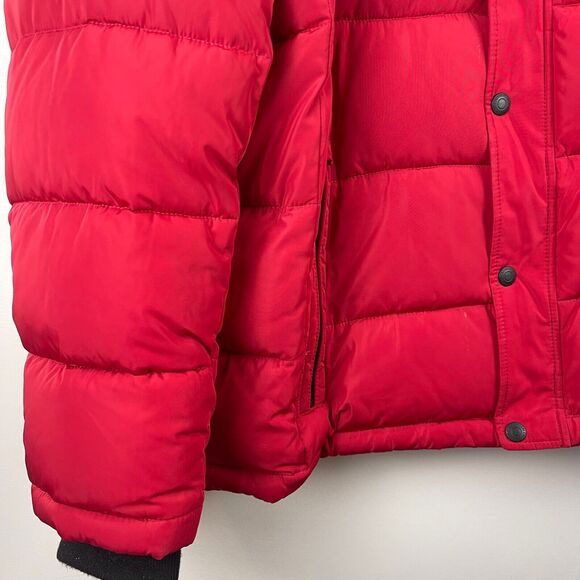 Calvin Klein Puffer Jacket Men's XL Red Alternative Down Full Zip Outdoor Winter - Picture 9 of 12